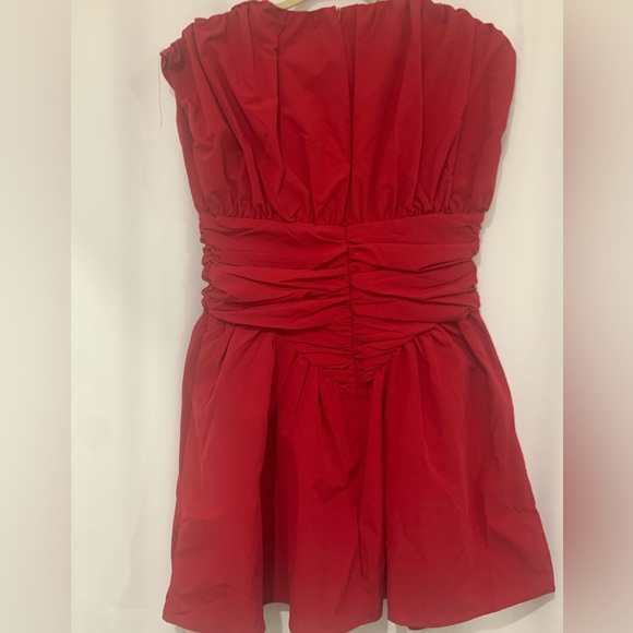 Solid Ruched Mini Dress - Picture 10 of 10